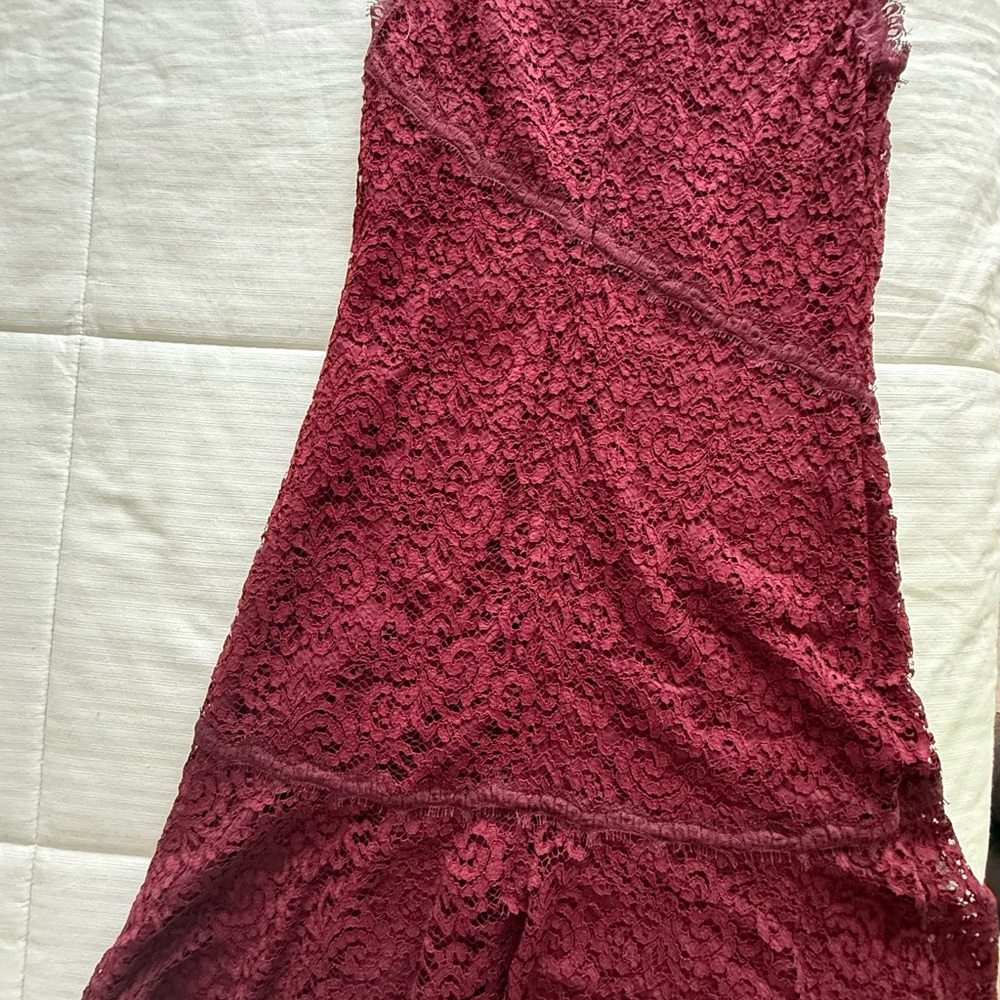 Tory Burch Deep Red Lace Dress